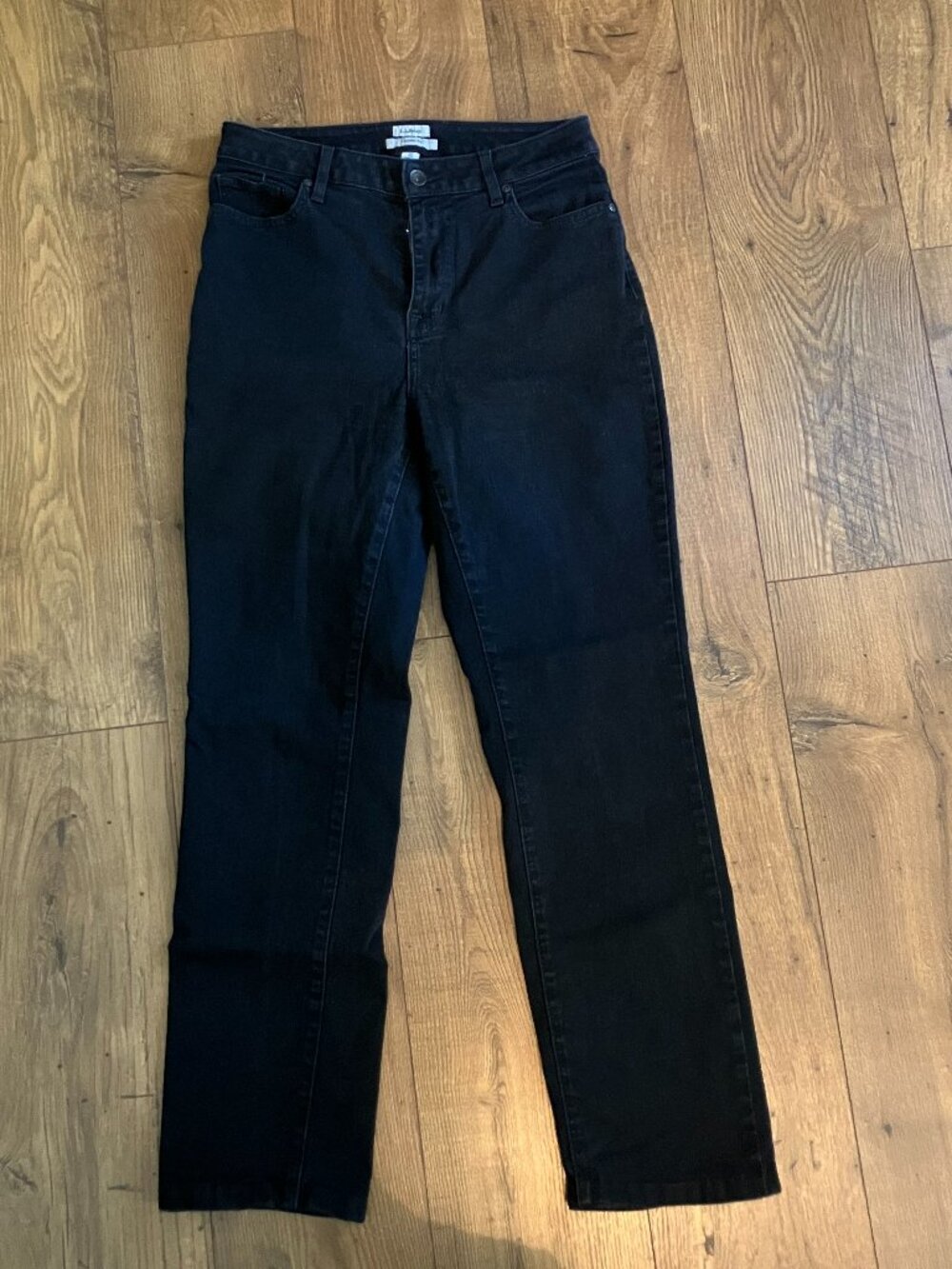 LL Bean Classic Fit Black Jeans Size 10